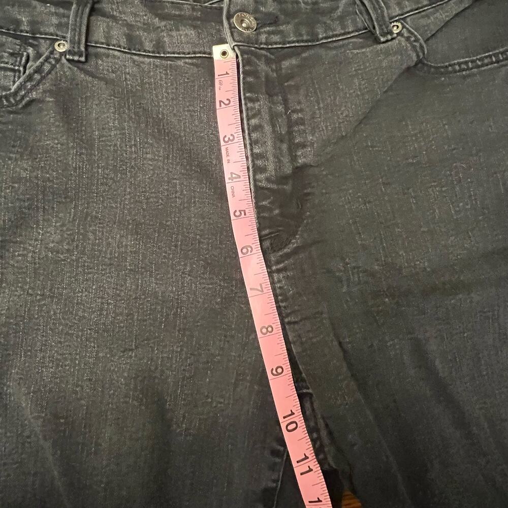 Z DRAFT - Sonoma Life & Style Black Slim Straight Jeans Size 16W - Picture 7 of 14